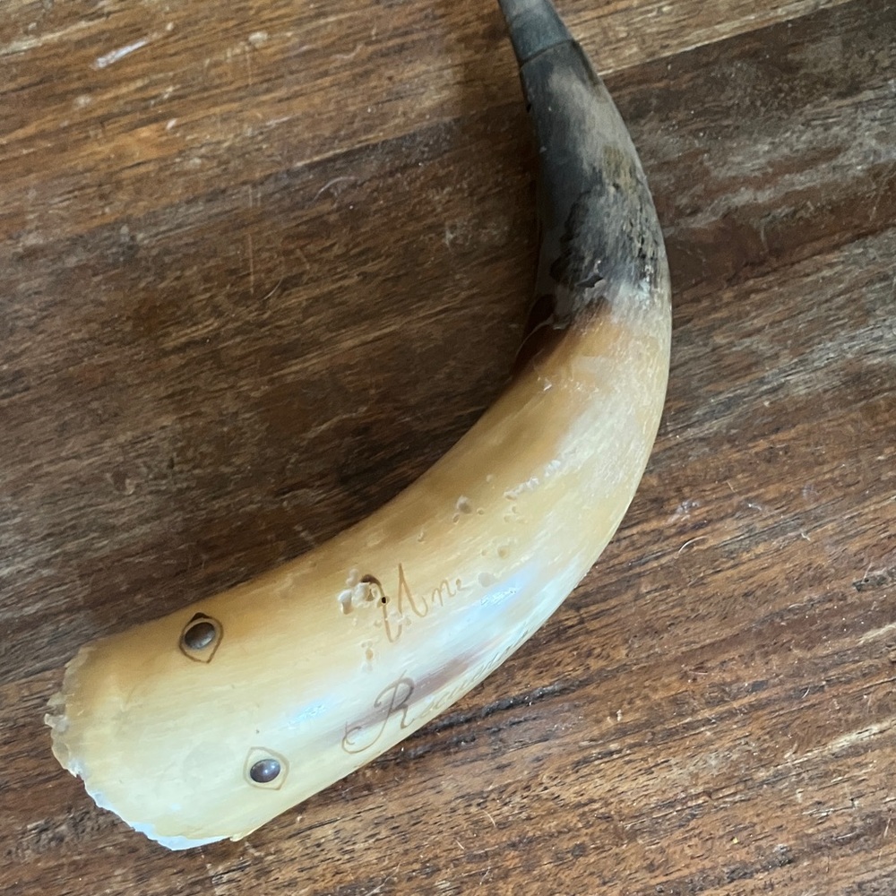 Decorative Horn with Engraving